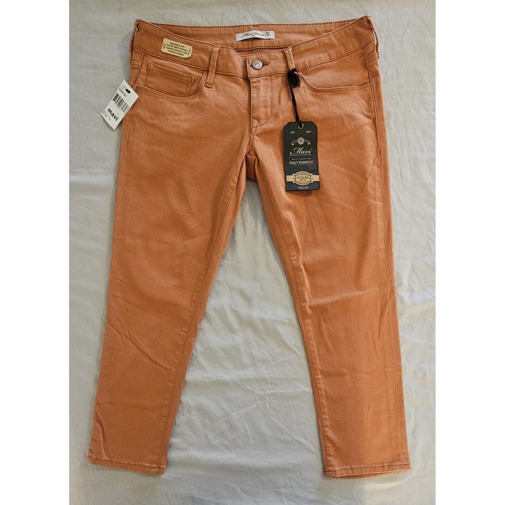 Women's Mavi Stella Size 27 Rusty Orange Cropped Jeans - NWT  L099